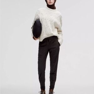 lululemon athletica Dance Studio Mid-Rise Jogger 7/8 Length Black 16 GUC